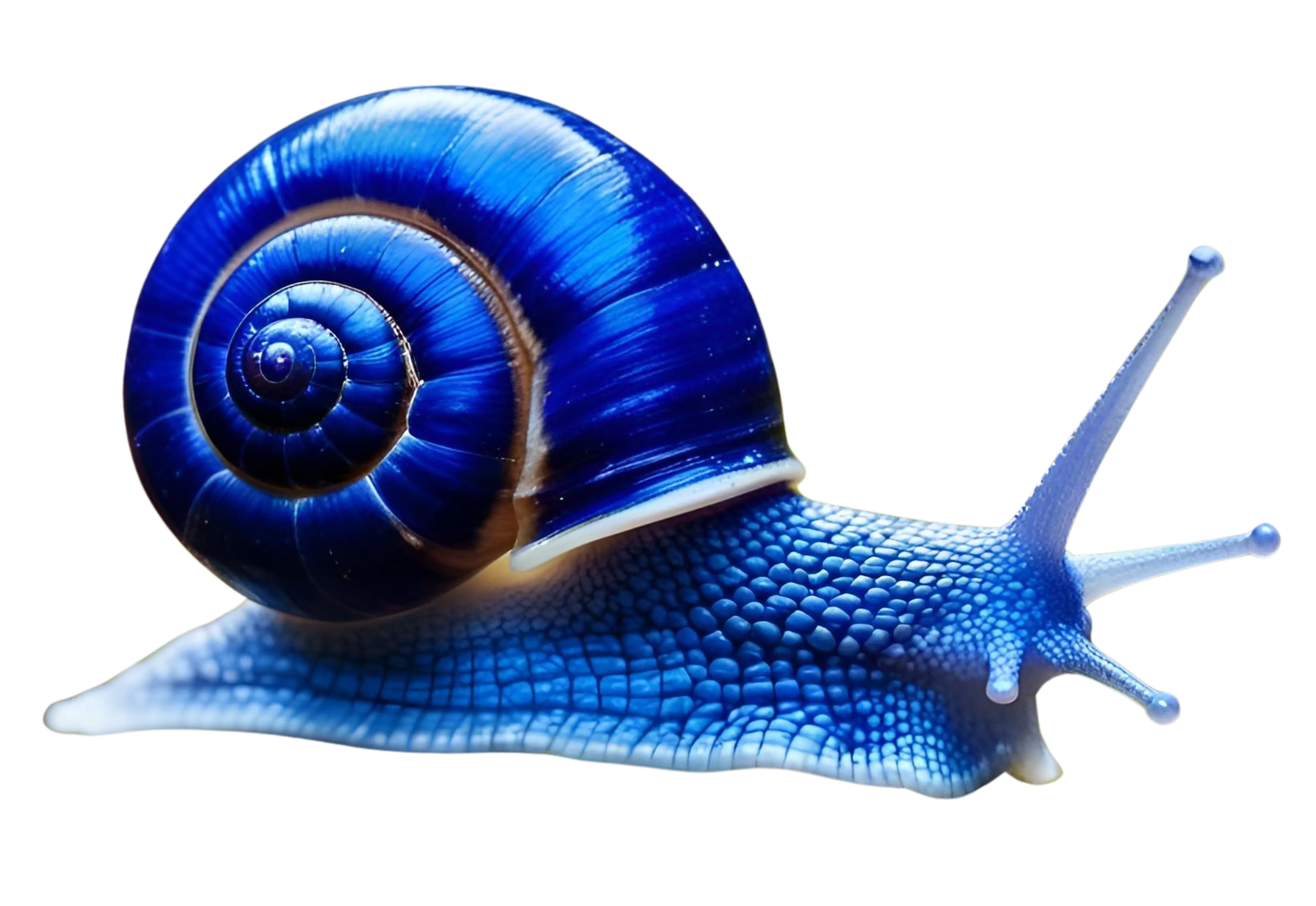 Blue snail illustration